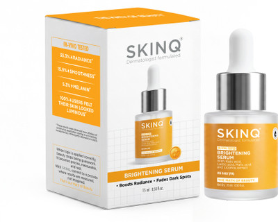 SKINQ Brightening Serum with Kojic, Lactic Acid for Tan Removal 15ml(15 ml)