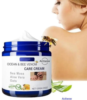ACTIWOW Bee Venom Ocean Cream for Beard Shine and Skin Hydration A01(50 g)