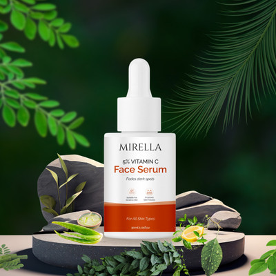 MIRELLA Youth Restore Vitamin C Face Serum – Firming & Radiance Boosting Serum with Vitamin C, Retinol & Peptides(30 ml)