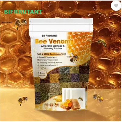 BIFRRUTANT Foot Patches Detox Bee Venom Boost Natural Circulation(100 g)