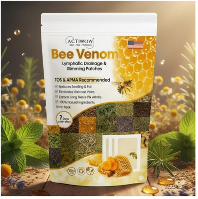 ACTIWOW Bee Venom Foot Patches Gentle Foot Detox for Holistic Healing SKT(100 g)