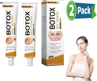INDIANA HUDA Bee Venom Botox Cream 2 Pack 100g Each Anti-Aging Wrinkle Face Cream(200 g)