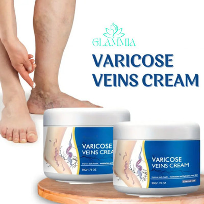 GLAMMIA Vericose Vein Cream | For Everyday Relief And Circulation Boost(100 g)