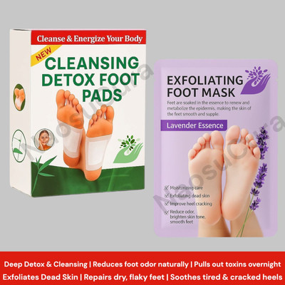 Naosucura Cleanse, Hydrate & Relax – Natural Foot Patches + Exfoliating Peel in One(100 g)