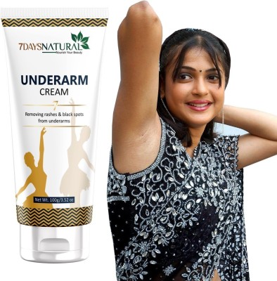 7days natural Advanced Lacto Dark Underarm Whitening Cream Remove dark blackness under arm(100 g)