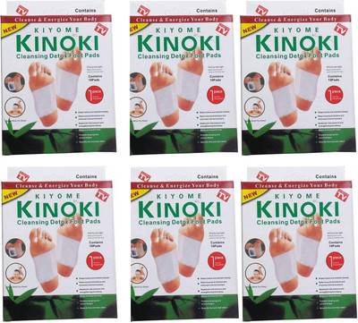 KIYOME KINOKI Premium Quality Cleansing Detox Foot Patch Pack of6(5 g)