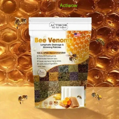 ACTIWOW Bee Venom Foot Patches Balance Soothe Detox A01(100 g)