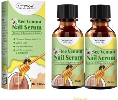 ACTIWOW Bee Venom Nail Serum Quick Coat for Daily Finish A001(20 ml)