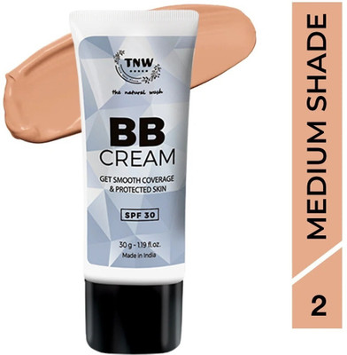 TNW - The Natural Wash BB Cream with SPF 30, Gives Medium Coverage | Lightweight(30 g)