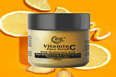 QUAT Brightening Face Scrub with Vitamin C – Glow Like Never Before(100 g)