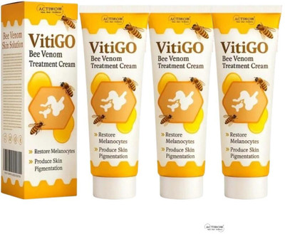 ACTIWOW Vitigo Bee Venom Cream for Men’s Grooming Kit 3 Pcs QA1(300 g)