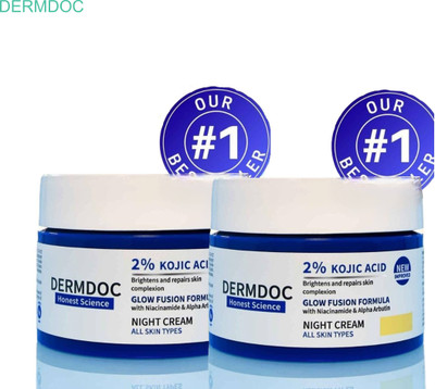 DermDoc Kojic Cream Set of 2 for Face Brightness(100 g)