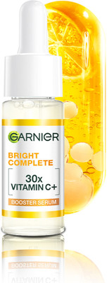 GARNIER Vitamin C + Face Serum for Skin Brightening with 2% Niacinamide & 0.5% BHA(15 ml)