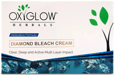 OXYGLOW Herbals Diamond Bleach Cream 300Gm (Pack of 1) Clear,Deep & Active multi layer(300 g)