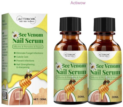 ACTIWOW Bee Venom Nail Serum Power Gloss for Fast Shine A001(20 ml)