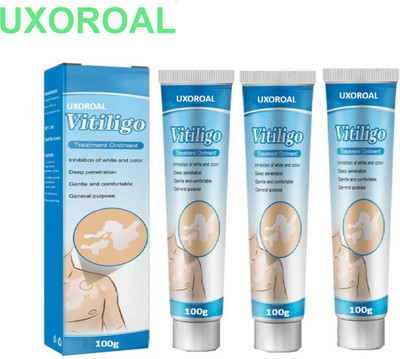uxoroal Glowing Skin Vitiligo Cream Herbal Pack of 3(300 g)