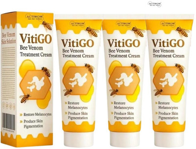 ACTIWOW Vitigo Bee Venom Cream for Instant Soothing 3 Pcs QA1(300 g)