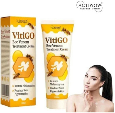 ACTIWOW Vitigo Bee Venom Cream for Clear Pore Zones(100 g)