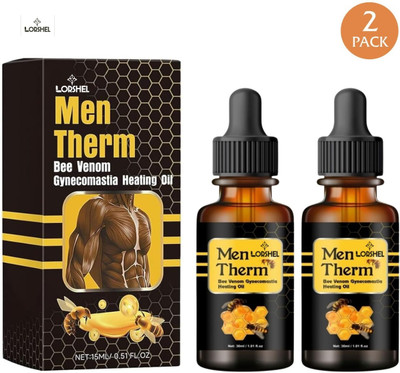 LORSHEL Men Therm Heating Oil 30Ml - promotes firm and sculpted chest area for enhanc...(60 ml)