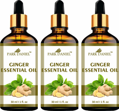 PARK DANIEL Pure & Natural Ginger Essential Oil for Skin to Burn Body Fat Pack of 3 of 30ML(90 ml)