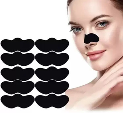 DARVING 10 Pcs. Charcoal Nose Strips Combo | Blackhead Remover Nose Strips(10 g)