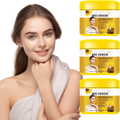 CHITAAKSH Bee Venom Cream Bundle – 3x Face & Neck Moisturizer – 50g(50 g)