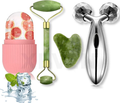 luckir Reusable Roller Set Facial Combo For Skin Eye Body Ice Roller(300 g)