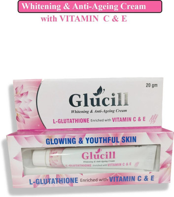 GLUCILL Whitening and Anti-Aging Cream With L-Glutathione & Vitamin C & E(20 g)