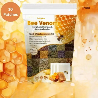 PHIZLLER Zen Bee Venom Lymphatic Drainage & Slimming Patches Natural(100 g)