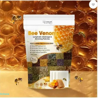 ACTIWOW Bee Venom Foot Patches for Nighttime Relief and Detox Recovery(100 g)