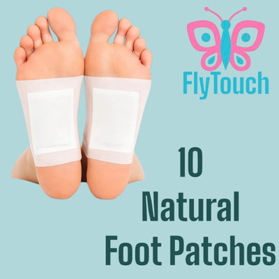 FlyTouch Sleep Better with Bamboo Vinegar Foot Pads for Relaxation & Relief(60 g)