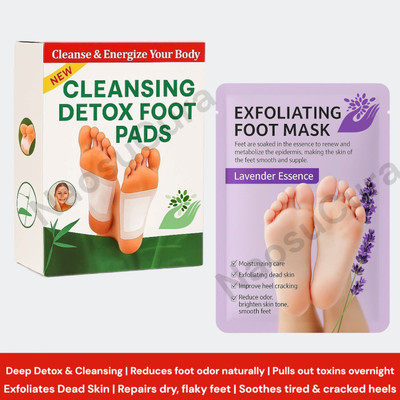 Naosucura The Lazy Girl’s Foot Spa – Detox Pads + Mask That Works While You Sleep(100 g)