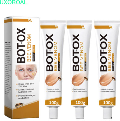 uxoroal Bee Venom Botox Cream Pack of 3 | Skin Rejuvenation Formula(300 g)