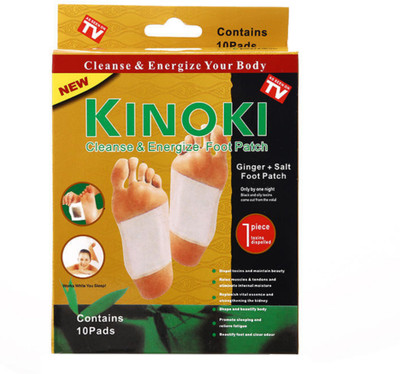 Renthol Kinoki Natural Herbal Detox Foot Pads – Bamboo Vinegar & Ginger Extract Based Cleansing Patches for Toxin Removal(100 g)