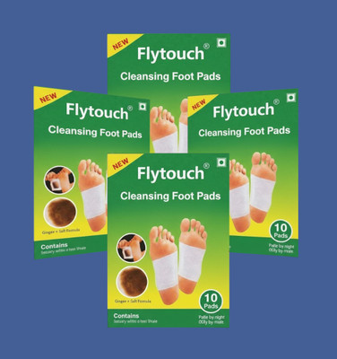FlyTouch Herbal Premium Foot Pads Pack of 40 for Cleansing, Relaxation and Energy Boost(200 g)