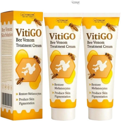 ACTIWOW Vitigo Bee Venom Cream for Even Skin Tone Everywhere 2 Pcs QA(200 g)