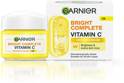 GARNIER Bright Complete Vitamin C Serum UV Cream, Sun Protection & Skin Brightening(23 g)