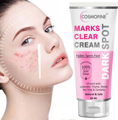 COSMOFINE Face Marks Clear Cream Removes Scars & Marks, Dark Spots & Pimple Marks(60 ml)