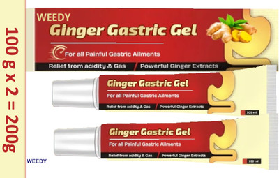WEEDY Ginger Gel for Instant Gastric & Digestive Relief(200 ml)