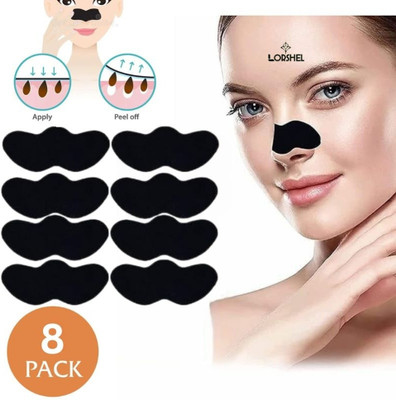 LORSHEL Effective Blackhead Remover Nose Strips: Bamboo Charcoal Works(8 g)