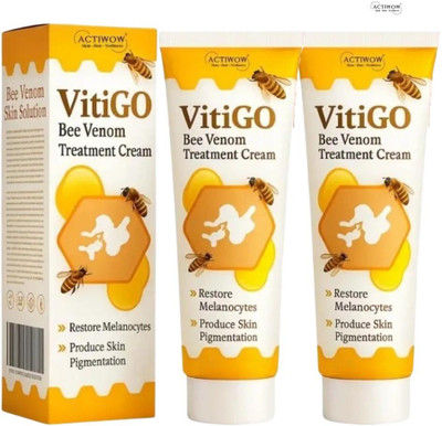 ACTIWOW Vitigo Bee Venom Cream for Skin Brightening Without Harshness 2 Pcs QA(200 g)