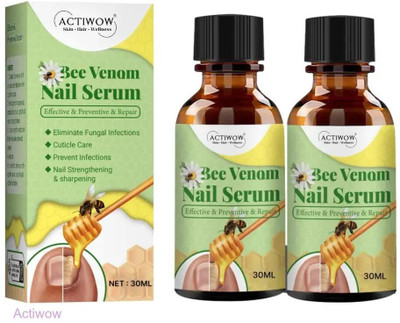 ACTIWOW Bee Venom Nail Serum Base Boost for Nail Roots A001(20 ml)