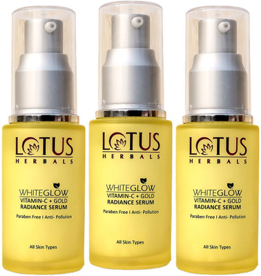 LOTUS HERBALS WhiteGlow Vitamin C and Gold Radiance Face Serum | For Dull & Dry Skin |(45 ml)