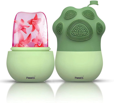 PANARO New Ice Roller for Face with Scrubber | Reusable, Unbreakable & Soothing(50 g)