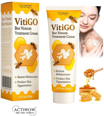 ACTIWOW Vitigo Bee Venom Cream for Pore-Friendly Skin(100 g)