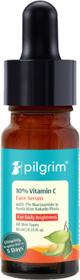 Pilgrim 10% Vitamin C Face Serum for Oily Skin|Men & Women|Skin Brightening(10 ml)