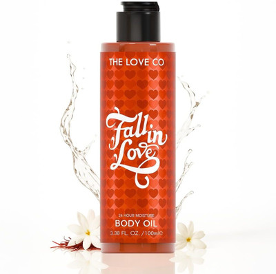 The Love Co. Fall In Love Body Oil With Coconut & Shea Oil | Non-Greasy | Reduces Dryness & KP Bumps(100 ml)