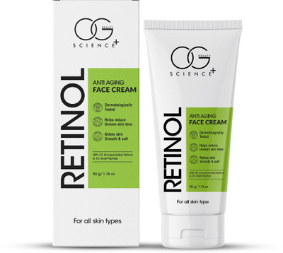OG BEAUTY Science Retinol Anti-Aging Face Cream | Dermatologist Tested, Makes Skin Smooth(50 g)