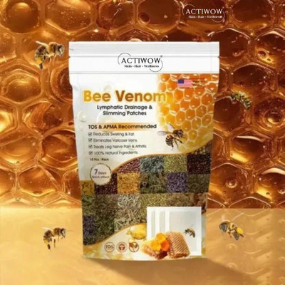 ACTIWOW Bee Venom Foot Patches for Clean Routine Recovery A01(100 g)