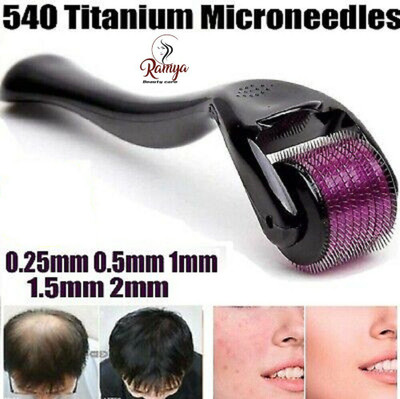 Ramya beauty care KJRP Derma Roller With 0.5mm 540 Titanium Alloy Micro Needles(50 g)